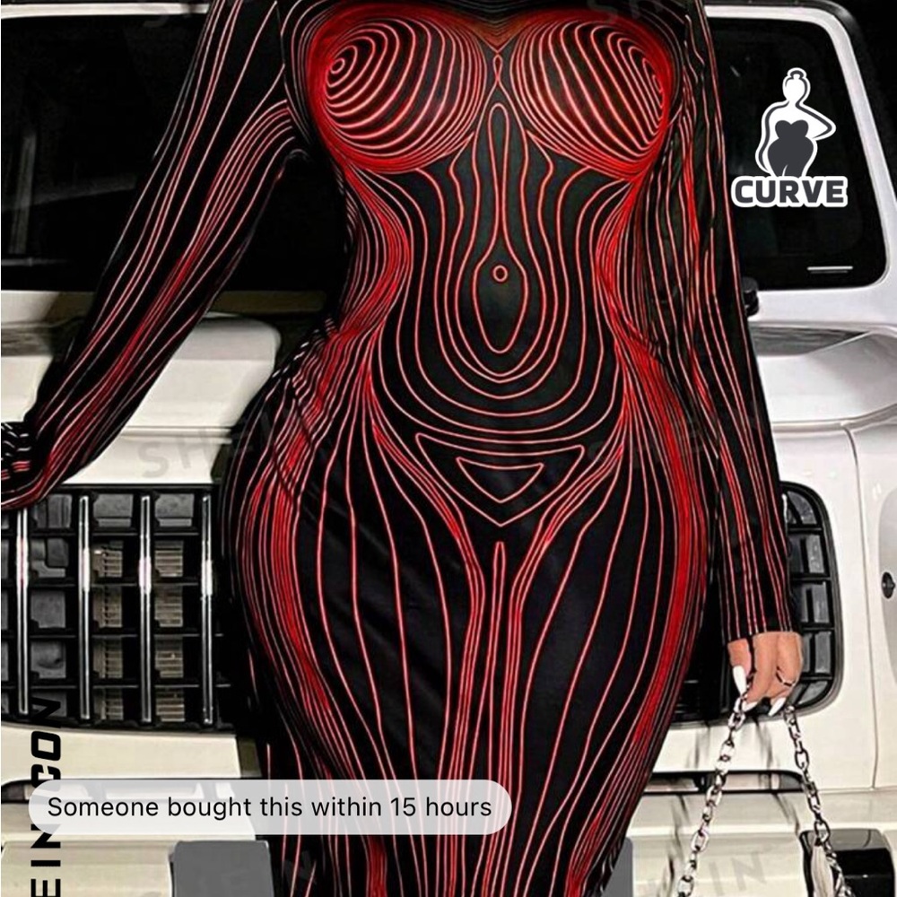 Illusion body dress